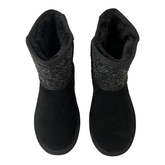 Minnetonka Size 6 Suede Fabric Faux Fur Lined Winter Ankle Boot 86410 - Picture 3 of 8